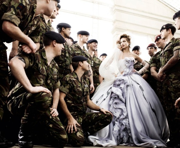 army young bride wedding fashion photograph mario testino